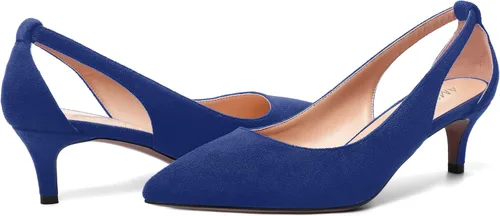 Vista 6 de Zapatos de tacón bajo para mujer, sin cordones, con puntera puntiaguda, de 2.0 in