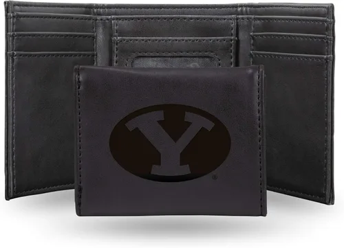 Vista 51 de NCAA Rico Industries - Billetera triple grabada con láser, con grabado láser, accesorio para hombre