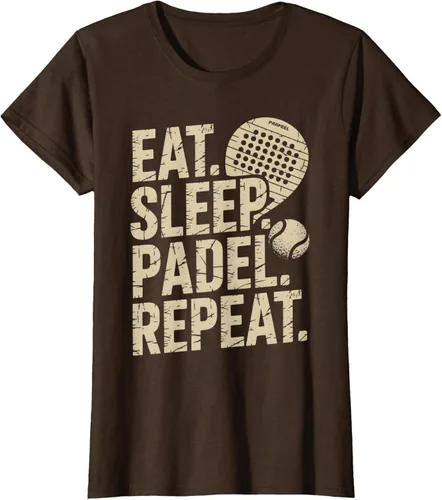 Vista 18 de Camiseta Eat Sleep Padel Repeat Padel Jugador de Tenis