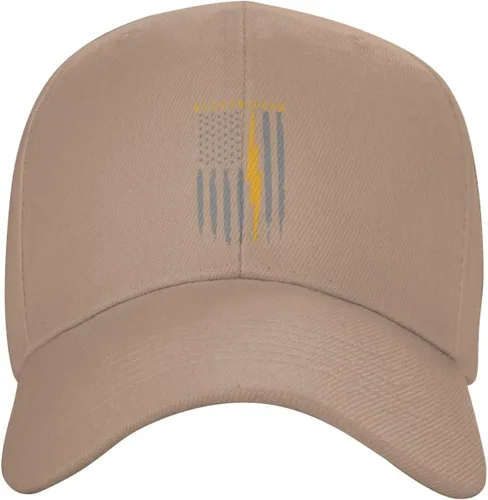 Vista 15 de Gorra de béisbol de electricista estadounidense con bandera de Estados Unidos