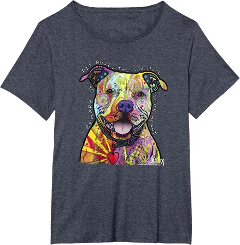 Vista 68 de Beware Of Pit Bulls, Dean Russo Pitbull Original - Camiseta para amantes de los perros, Negro