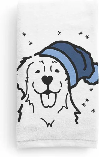 Vista 12 de Inkopious Gorro de invierno Airedale Terrier Toalla de mano decorativa - Decoración navideña para el hogar