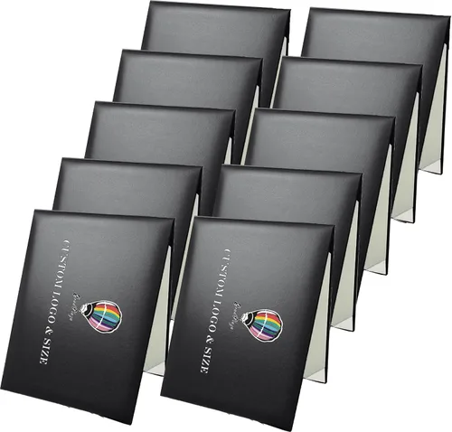 Vista 36 de Gradplaza Cubierta de diploma personalizada para graduación, documentos, soporte de diploma de certificado de cuero sintético liso