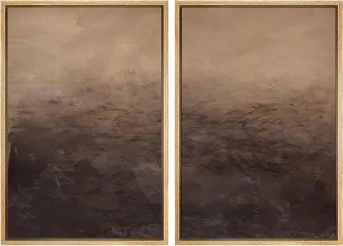 Vista 72 de MUDECOR Lienzo enmarcado para pared, bosque brumoso, reflejos, paisaje tranquilo, ilustraciones modernas, arte decorativo, bohemio, tranquilo/zen