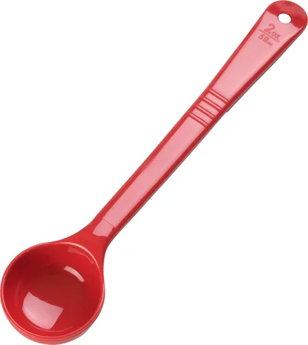 Vista 6 de Carlisle FoodService Products Measure Miser - Cuchara medidora de plástico con mango largo, 2 onzas, color rojo, 1 unidad (paquete de 1)