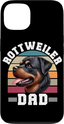 Vista 7 de Rottweiler Dad Rottie Father Dog Parent Father's Day Retro Case for iPhone 16