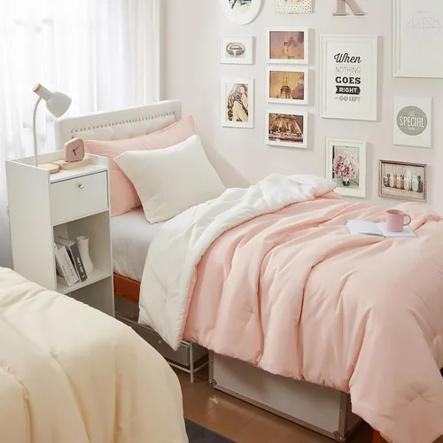 Vista 11 de Dorm Haul® Cozy College - Juego de edredón para cama individual XL - Leche de olmo/avena