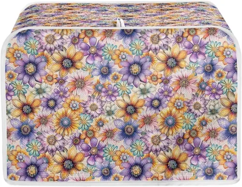 Vista 24 de Talayituse Autumn Maple Leaf Print Toaster Cover 2 Slice Bread Toaster Oven Cover Washable Toasters Dust Covers Kitchen Small Appliance Covers