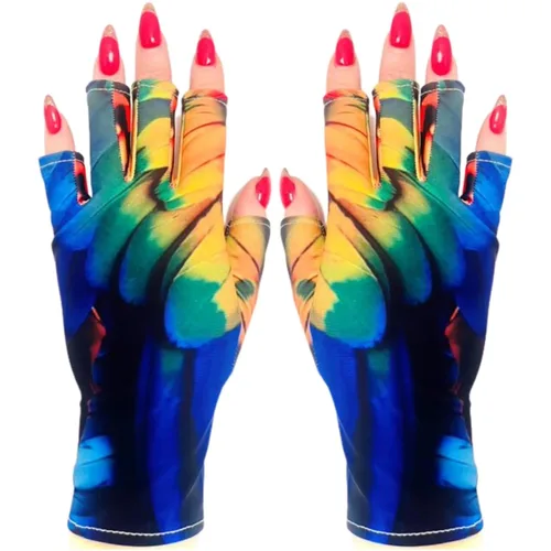 Vista 65 de ManiGlovz - Guantes de uñas originales con protección UPF 50+ UV Manicura de gel y guantes anti UV sin dedos para mujeres Se pueden utilizar