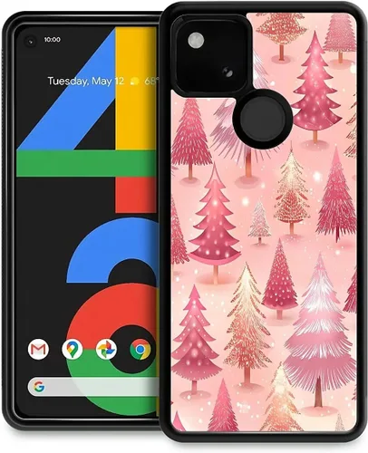 Vista 80 de Funda compatible con Google Pixel 4A 5G, Nochebuena, Google Pixel 4A 5G, delgada, suave, a prueba de golpes, TPU para mujeres y niñas, niños, funda
