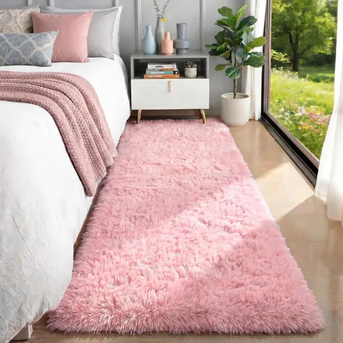 Vista 48 de Alfombras grises pequeñas para dormitorio, 2 x 4 pies, alfombras de pasillo lavables de felpa para pasillo 2- Gris