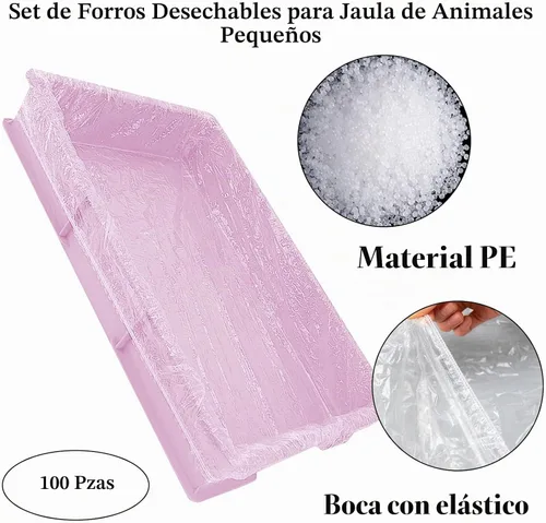 Vista 4 de BNOSDM - Forro desechable para jaula de conejo, 100 unidades, 28 x 20