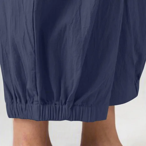 Vista 6 de Womens Capri Yoga Pants Wide Leg Loose Comfy Lounge Cropped Capris with Pockets