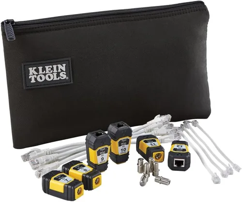 Vista 4 de Klein Tools VDV770-127 Bolsa de repuesto con cremallera para probador Scout Pro 3 y kit de expansión remota, hecha de nailon duradero, color negro