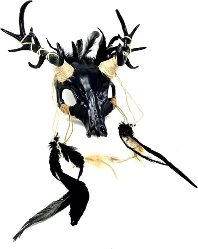 Vista 2 de STORM BUY Ram Goat Series Face Masquerade Animal Devil Mask Costume Halloween Horror Demon