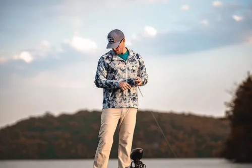 Vista 4 de HUK Chaqueta con cremallera impermeable y resistente al viento para hombre