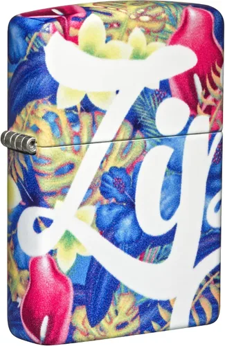 Vista 23 de Zippo Encendedor de bolsillo con diseño de patrón de 540 colores que brilla en la oscuridad Logotipo de 540 colores que brillan en la oscuridad