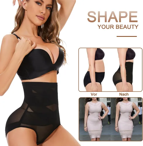 Vista 4 de SIMIYA Faja moldeadora de abdomen para mujer, cintura alta, extra firme, moldeador de cintura, faja moldeadora de estómago