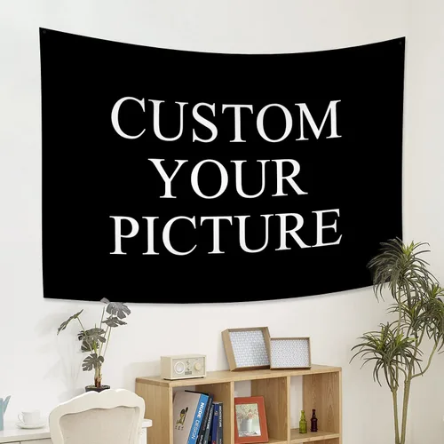 Vista 9 de Canessioa Tapiz personalizado para cargar imágenes personalizadas, tapiz personalizado, pancarta, logotipo, diseño de texto, tapiz para colgar