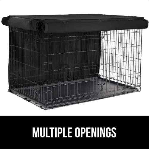 Vista 7 de GORILLA GRIP - Fundas para jaula de perro, cubierta de alambre para perrera Compatible con jaulas para perros de Amazon Basics, cubierta