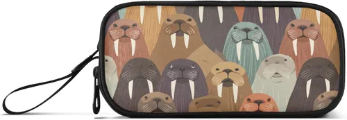 Vista 12 de Fisyme Cowboy Western Desert - Estuche para lápices de gran capacidad, estuche para maquillaje, organizador de papelería, para escuela, oficina