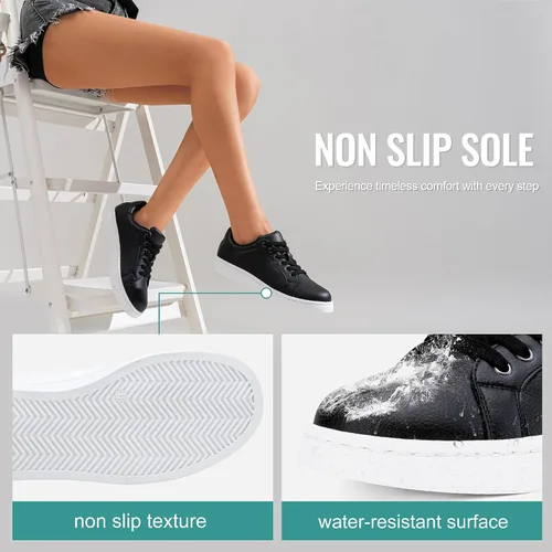 Vista 46 de Vepose Zapatillas de tenis casuales cómodas con cordones 8003 para mujer