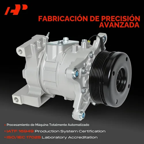 Vista 3 de A-Premium Compresor de aire acondicionado AC con embrague