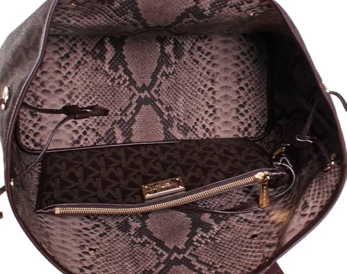 Vista 6 de Michael Michael Kors Jet Set Reversible Logo bolsa (MarrónArena), Marrón, talla única