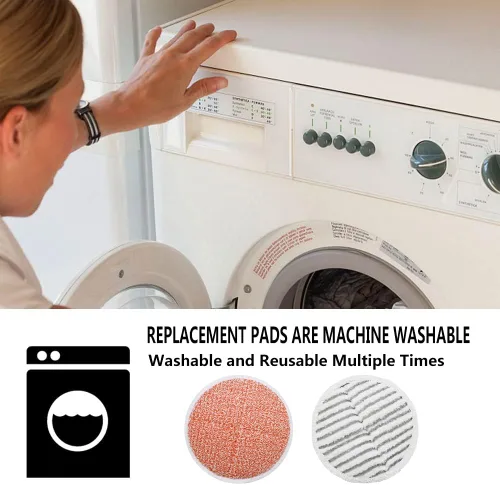 Vista 6 de Almohadillas de repuesto para trapeador Bissell Spinwave: 10 almohadillas para Bissell Spinwave, Spin Wave, Crosswave Expert/Pet/Wireless Hard Floor