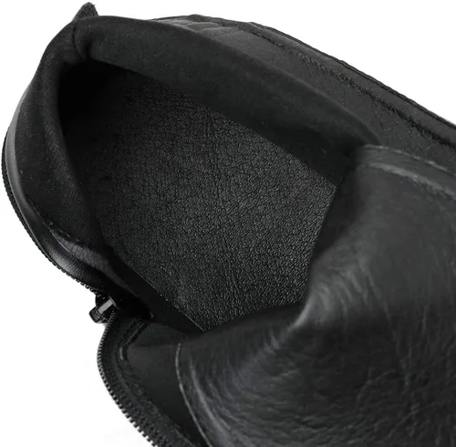 Vista 5 de Parisuit Botines góticos de charol para mujer, con plataforma, tacón alto grueso, con cordones, botas de combate punk, botas cortas