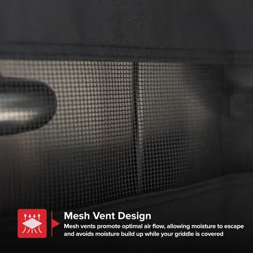 Vista 8 de Nexgrill - Funda de parrilla de 42 pulgadas, cubierta plana resistente al agua de servicio pesado con correa ajustable y ventilación, protección