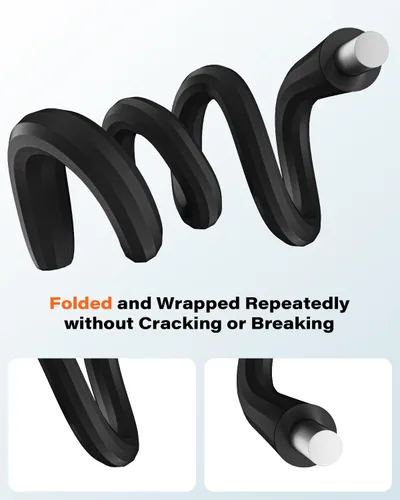 Vista 6 de A2C Soporte de teléfono flexible de cuello de cisne para iPhone Magsafe, soporte magnético para teléfono de gimnasio de brazo largo para cinta