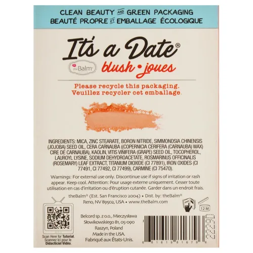 Vista 8 de theBalm Rubor en polvo limpio y verde