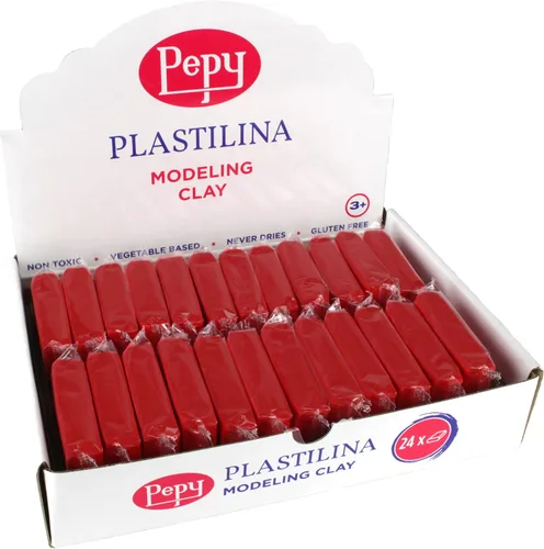 Vista 8 de Pepy Plastilina - Arcilla de modelado reutilizable y que no se seca; juego de 24 barras, 1.4 onzas cada una, perfecta para proyectos de arte y Negro