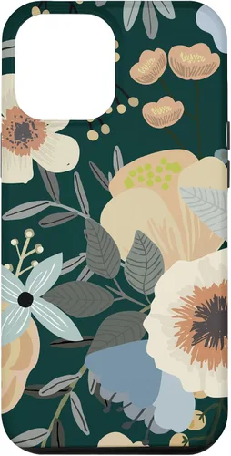 Vista 6 de Funda para iPhone 14 con diseño floral botánico de flores silvestres (bosque)
