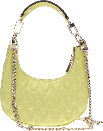 Vista 3 de GUESS US Golden Rock Mini Bolso Hobo Crescent para mujer, Estampado negro floral