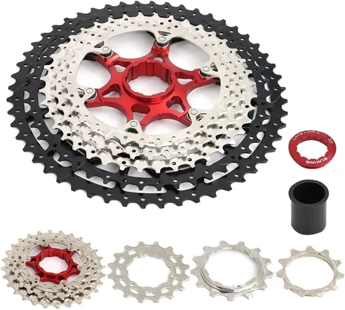 Vista 24 de CYSKY Casete de 11 velocidades 11-25T/11-28T/11-32T/11-36T/11-40T/11-42T/11-46T/11-50T/11-52T Compatible con Shimano/Sunrace/Sram Bike Freewheel