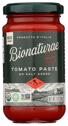 Vista 10 de Bionaturae Pasta de tomate orgánica 7 onzas.
