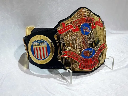 Vista 3 de NWA Campeonato Peso Pesado de los Estados Unidos TITLLE Réplica de Cinturón