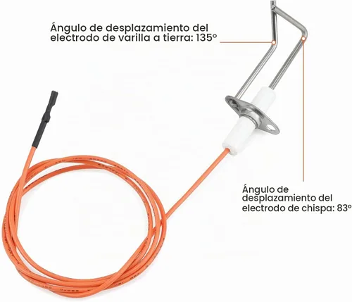 Vista 3 de Stanbroil Varilla de detección de encendido con sensor de llama para horno Rheem, encendedor directo de chispa, 62-24164-01 (paquete de 1)