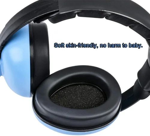 Vista 4 de Solar-Power Auriculares con cancelación de ruido para bebés, orejeras de protección para los oídos para niños de 0 a 3 años Azul