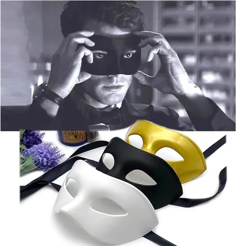 Vista 5 de Máscara de hombre y mujer, para fiesta veneciana, griega, romana, Mardi Gras, máscaras de media cara, estilo mitológico griego, apta para Halloween
