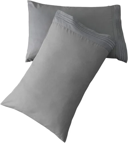Vista 18 de SONORO KATE Juego de fundas de almohada de lujo de microfibra cepillada 1800 Bedding - antiarrugas, (beige, 2 fundas de almohada estándar)