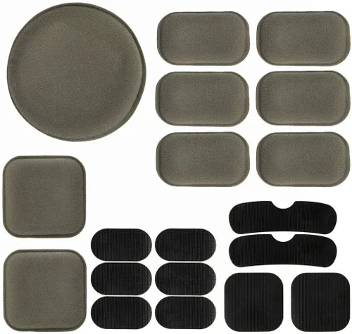 Vista 10 de Kit de almohadillas de repuesto para casco de Airsoft, juego de almohadillas de espuma universales, accesorios tácticos, kits de acolchado