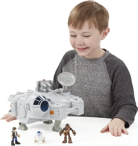 Vista 9 de Playskool Heroes Star Wars Galactic Heroes Millennium Falcon y figuras (exclusivo de Amazon)