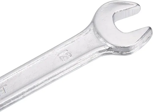 Vista 4 de uxcell Llave métrica doble de extremo abierto cromada, 0.394 in x 0.472 in