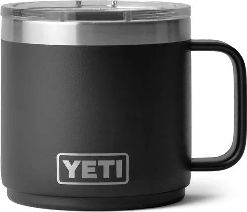 Vista 21 de YETI Rambler - Taza apilable de 14 onzas, aislada al vacío, de acero inoxidable con tapa MagSlider Stackable Violeta ultramar