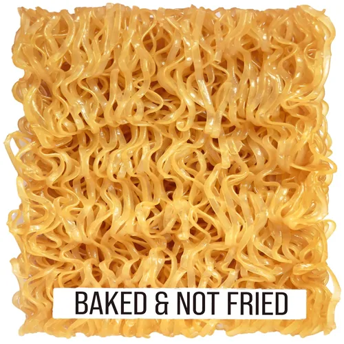 Vista 3 de Fideos ramen sin gluten a granel (48 piezas)gf fideos sin gluten veganos, saludables, de arroz integral. Fideos ramen de sodio bajo, sin