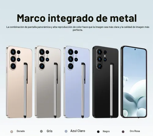 Vista 2 de Teléfono desbloqueable, compatible con red 4G, alimentado por Android, pantalla de 6.6 pulgadas, 3 GB de RAM + 16 GB de ROM/TF de 128 GB, doble SIM