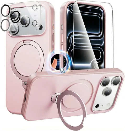 Vista 101 de Funda para iPhone 11, funda magnética con función atril [protección de grado militar] y [compatible con MagSafe], funda protectora delgada